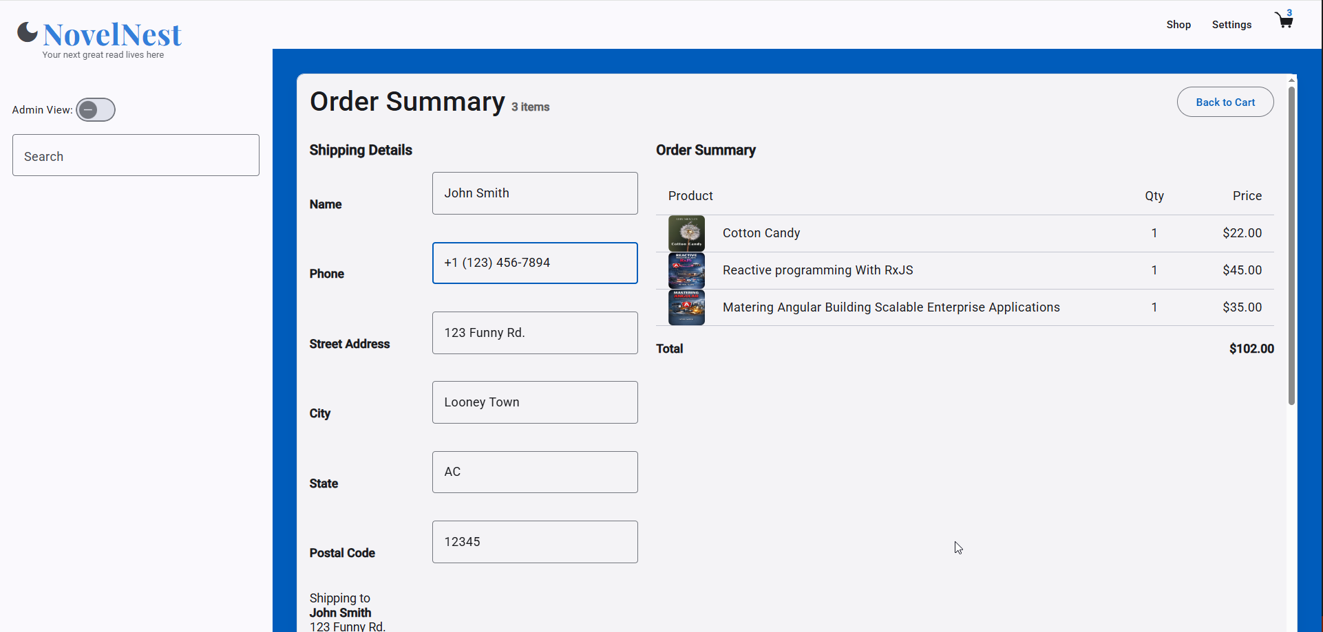 Order Summary