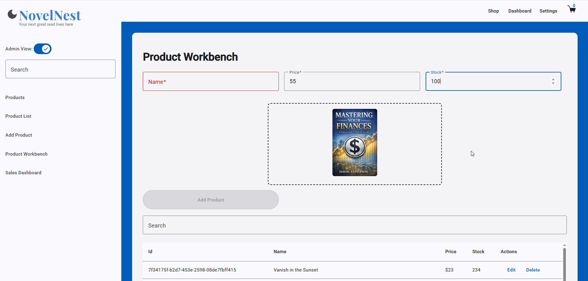 Product Workbench